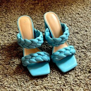 Blue sandals